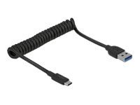 Delock USB 3.1 Gen 2 kierrekaapeli Type-A uros Type-C uros - Adapter til direkte tilslutning - USB 3.1 Gen 2 - USB-C 3.1 Gen 2 x 1 - lajittelu