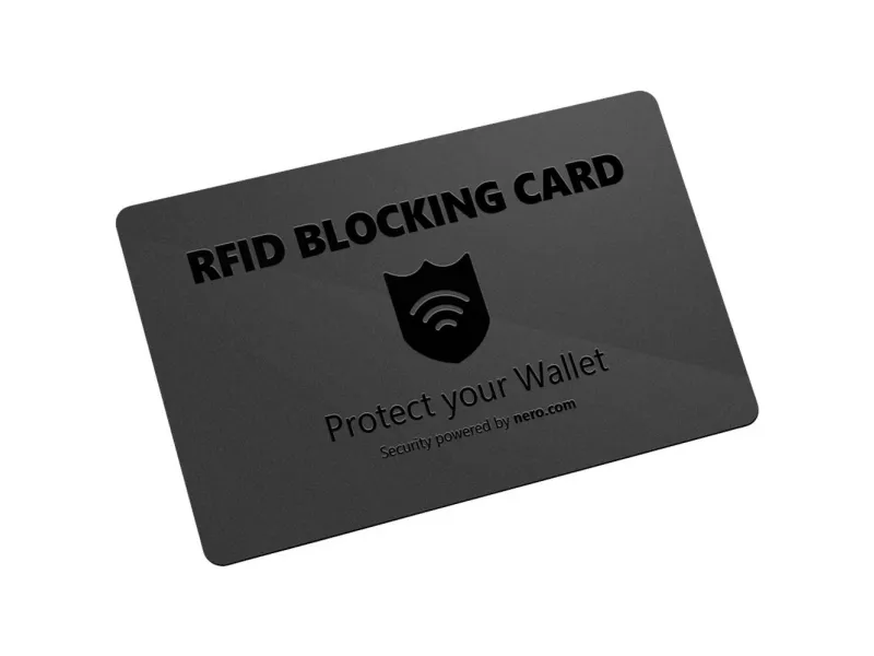 Nero RFID NFC Blocker-kort RFID Blocking Card Sort EMEA-33700001 1 stk