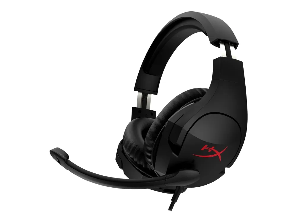 HyperX Cloud Stinger – Gaming-Headset (schwarz-rot), Kabelgebunden, Gaming,  18 - 23000 Hz, 275 g, Kopfhörer, Schwarz