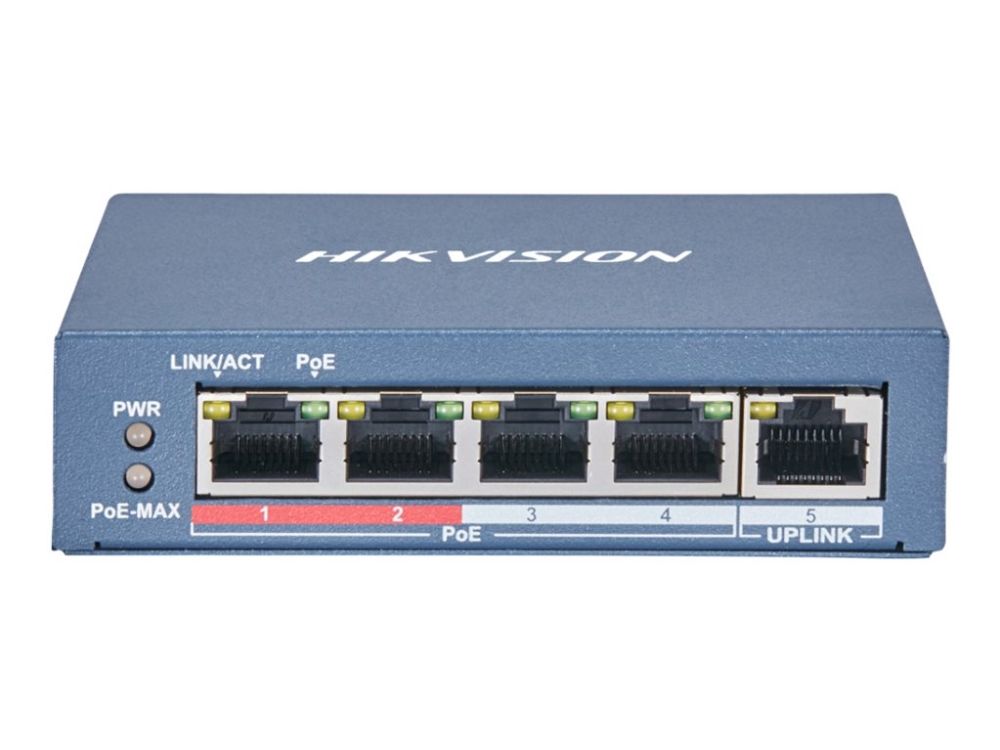 Hikvision Poe-Switch Ds-3E0105p-E(B) 4 Ports