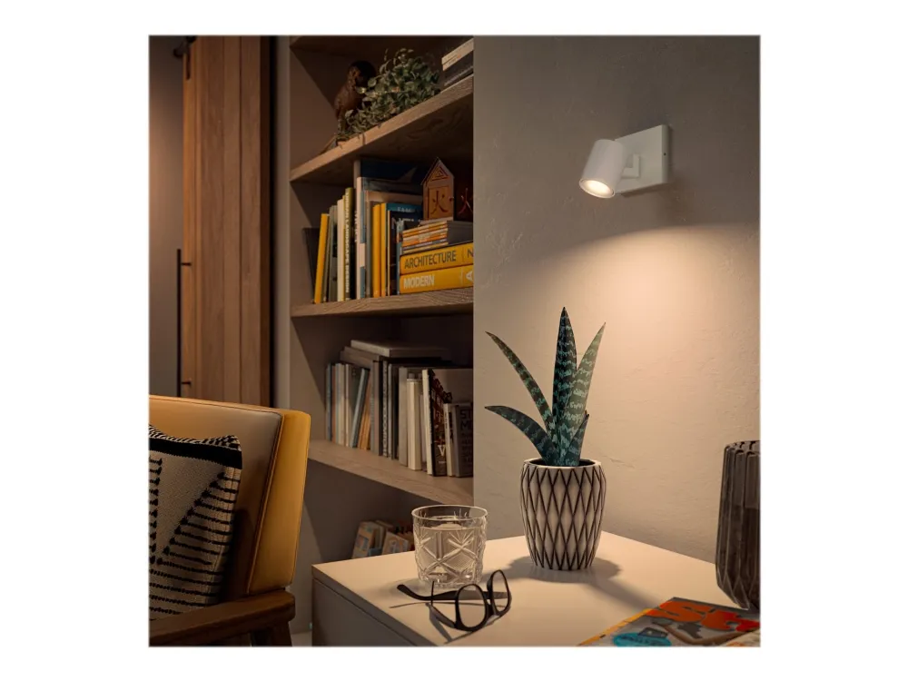 Philips Hue White ambiance Runner - Spotlys - LED-lyspære - GU10 - 5 W  (tilsvarende 50 W) - varmt til køligt hvidt lys - 2200-6500 K - hvid