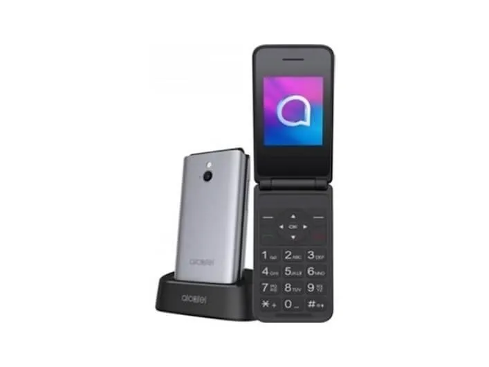 Alcatel 3082 4G, Klapphandy, 6,1 cm (2.4 Zoll), 1,3 MP, Bluetooth, 1380  mAh, Grau, Silber