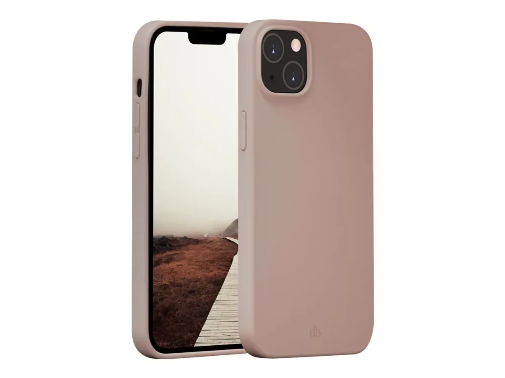 dbramante1928 Greenland - Bagsidecover til mobiltelefon - 100 % genbrugt plastik - pink sand for Apple iPhone 14 Plus