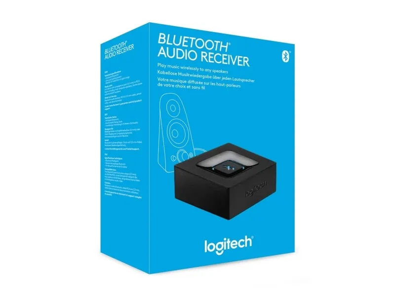 Logitech Bluetooth Audio Receiver, 3,5 mm, A2DP, 15 m, Schwarz, AC