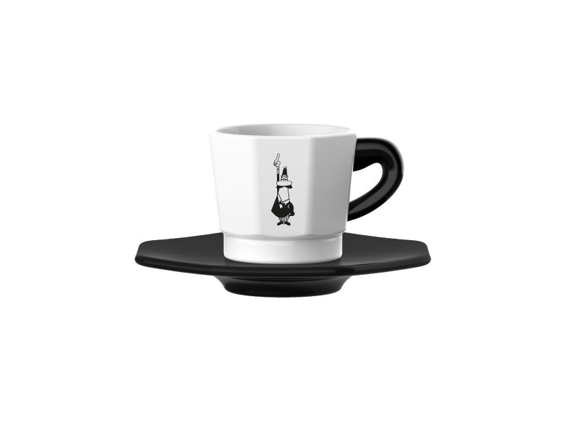 Bialetti Rtatz400, Sæt, 0,075 L, Sort, Hvid, Porcelæn, Kop, Kaffe
