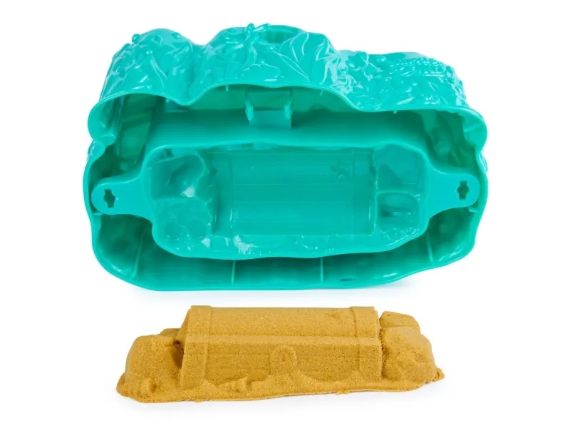 Kinetic Sand , Meerjungfrauen-Kristall-Spielset, 481g Spielsand, golden  schimmernder Sand, Aufbewahrungsbehälter und Werkzeuge