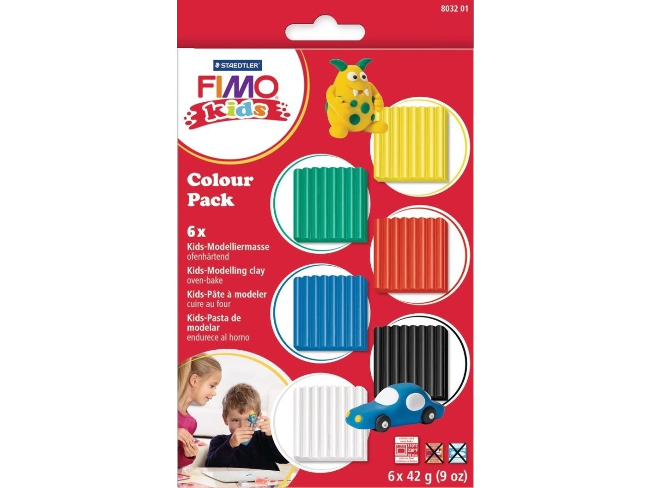 Fimo - Molis Vaikams - Standartinės Spalvos (8032 01)
