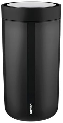 Stelton To Go Click, Schwarz, Edelstahl, Edelstahl, Edelstahl, Kaffee, Saft, Tee, 2 H