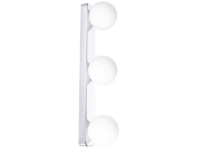 Paulmann Gove, Satinkrom, Glas, Metal, Ip44, I, 3 Pære(R ), Led