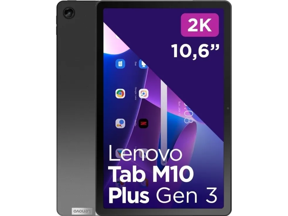 Lenovo Tab M10 Gen) Plus Android Mali-G52 400nits 4/128 IPS 2K Grey Touch ARM GB G80 Storm 10,61\