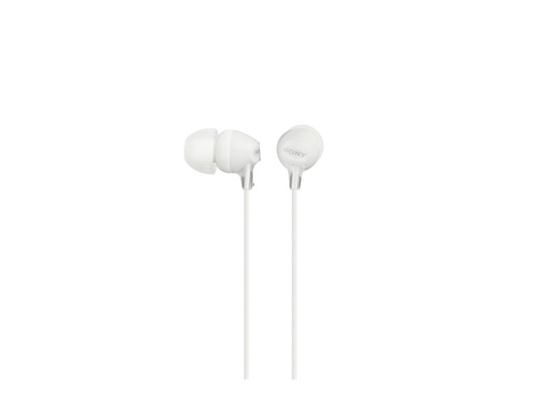 Sony Mdr-Ex15ap, Kabelgebunden, 8 - 22000 Hz, Anrufe/Musik, 3 G, Kopfhörer, Weiß
