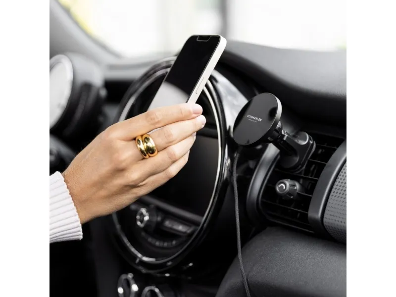 Vonmählen Aura Car Smartphone Weiß USB Kabelloses Aufladen Schnellladung  Auto AUC00002