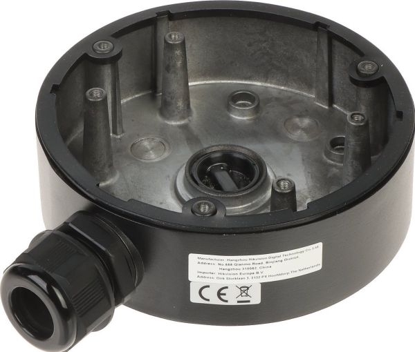 Hikvision Ds-1280Zj-Dm21(Black), Junction Box, Universal, Black, Hikvision Digital Technology, Aluminium, 4.5 Kg