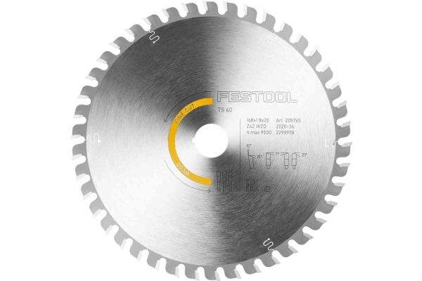 Festool Wood Fine Cut Hw, 16,8 Cm, 2 Cm, 1,2 Mm, 1,8 Mm, Festool, Festool Ts 60 K Plunge-Cut Saw