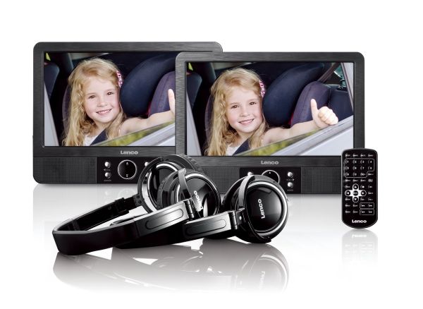 Lenco Mes-415, Tragbarer Dvd-Player, Schwarz, 22,9 Cm (9 Zoll), 802 X 480 Pixel, Tft, 16:9