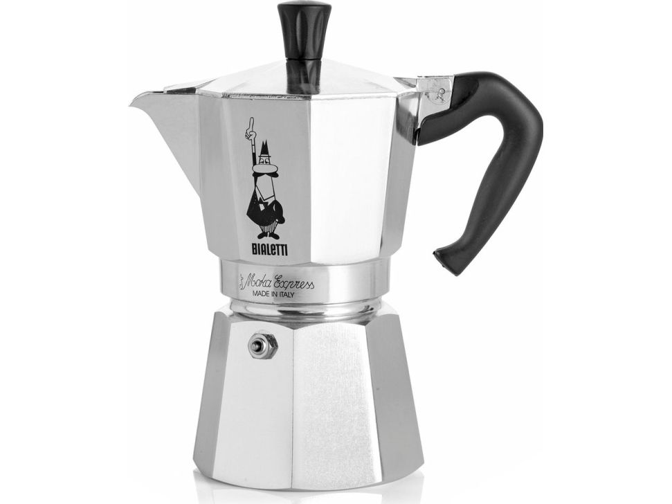 Bialetti Moka Express, Mokka-Kanne, Silber, 4 Tassen, Thermoplast, Moka Express, 1 Stück(E)
