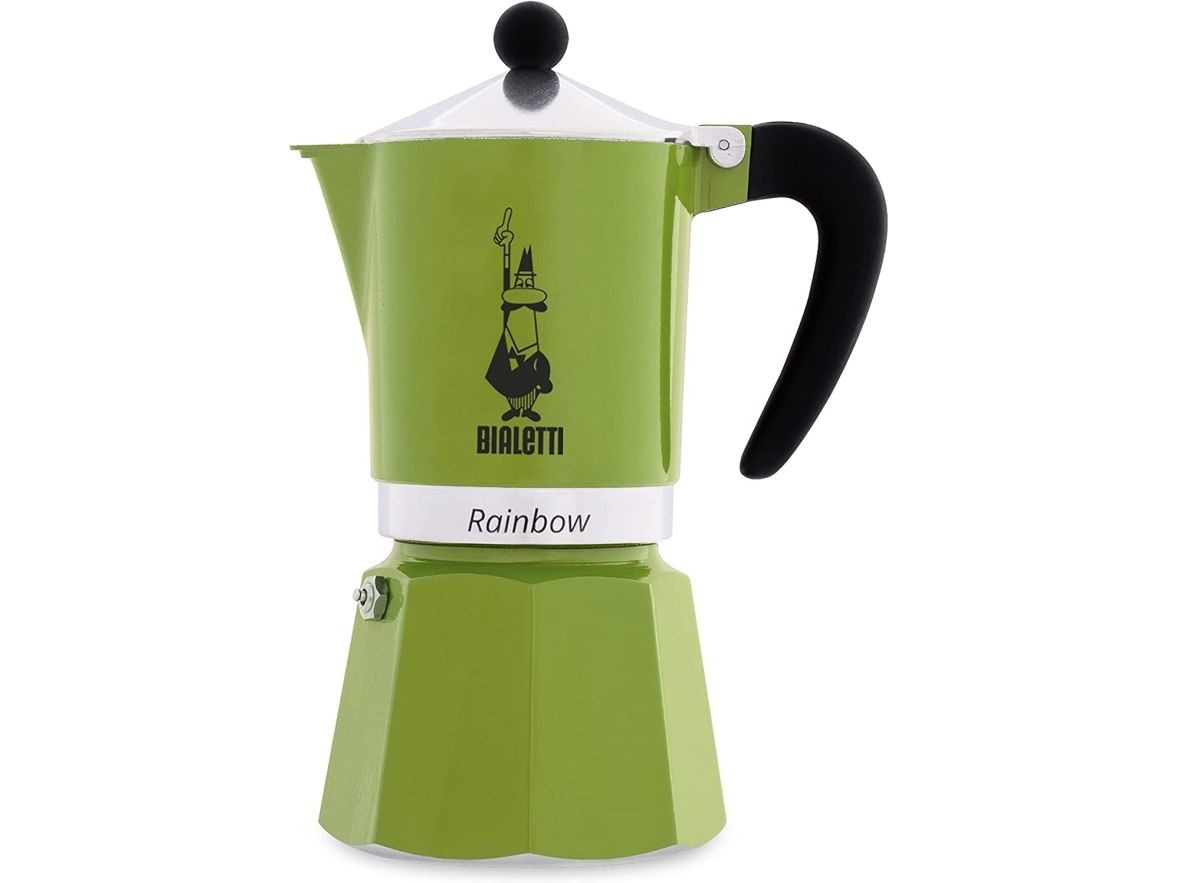 Bialetti Rainbow, 0,27 L, Aluminium, Thermoplast, Grün, 220 Mm, 9,5 Cm