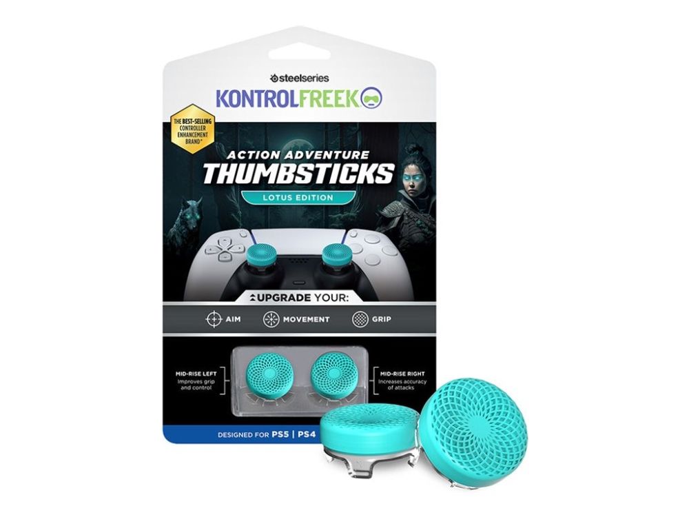 Steelseries 7102-Ps5, Playstation 4, Playstation 5, Analoge Schlägergriffe, Schwarz, Blau, Vereinigte Staaten, 1 Stück(E), Karton + Blisterverpackung