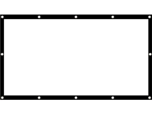 Maclean MC-980 84" 186x100cm projection screen 25mm border 16:9 tension hooks