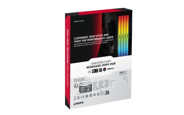 Kingston Technology FURY Renegade RGB, 64 GB, 2 x 32 GB, DDR4 
