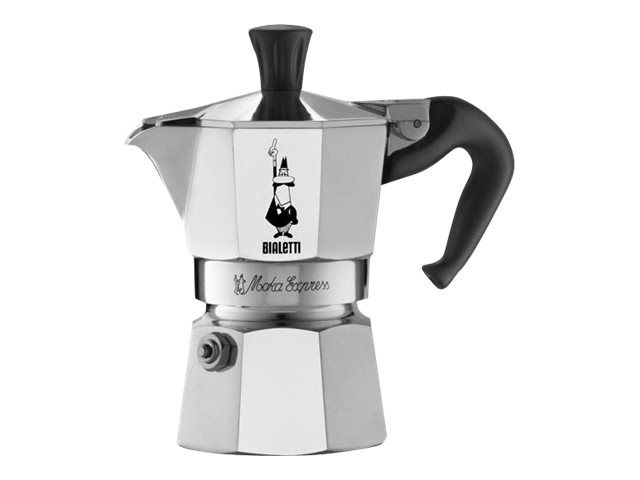 Bialetti Moka Express, Mokka-Kanne, Aluminium, Schwarz, Aluminium, 2 Tassen, Moka Express, Ce