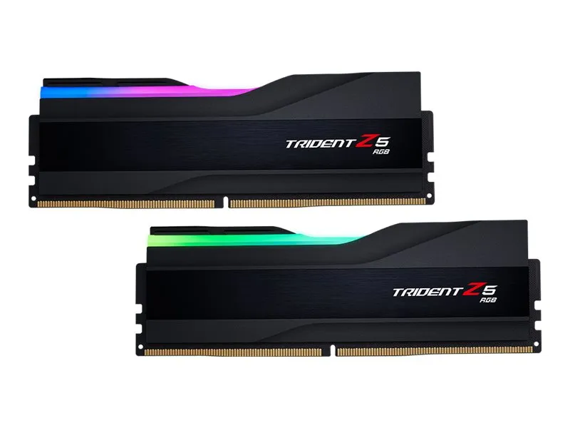 G.Skill Trident Z5 Rgb - Ddr5 - Set - 48 Gb: 2 X 24 Gb - Dimm 288-Pin - 8200 Mhz / Pc5-65600 - Cl40 - Ungepuffert - On-Die Ecc - Mattschwarz