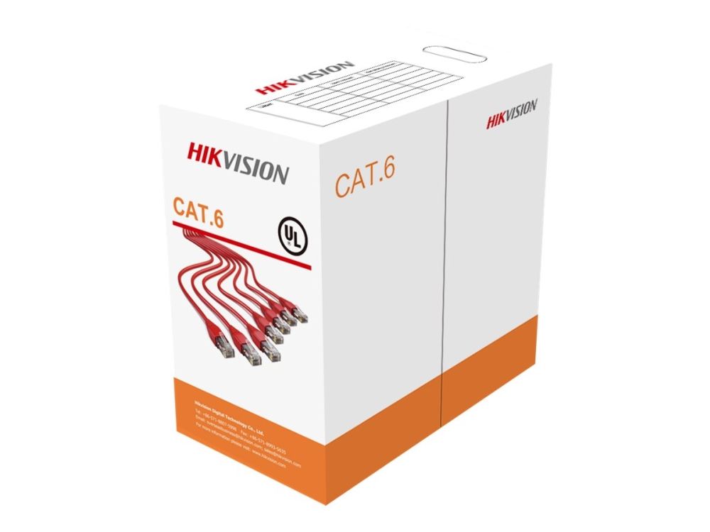 Hikvision - Großes Kabel - 305 M - Utp - Cat 6 - Massiv - Mehr
