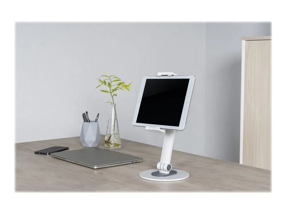 Neomounts Tablet-Ständer, Handy/Smartphone, Tablet/UMPC, Passive Halterung,  Tisch/Bank, Weiß