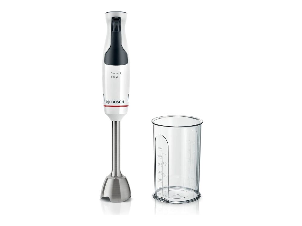 Bosch Serie | 4 ErgoMaster MSM4W210 - Stavblender - 600 W - hvid billede 1