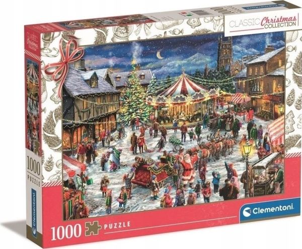 Clementoni CLE-pussel 1000 The Christmas Fair 81505