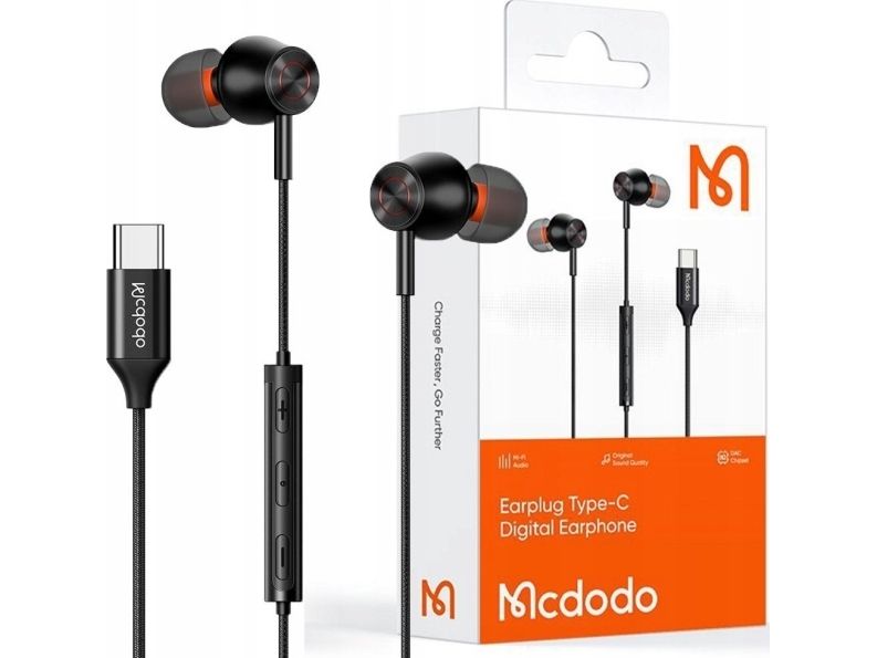 هدفون Mcdodo Earplug Type-C Digital Earphone HP-3490