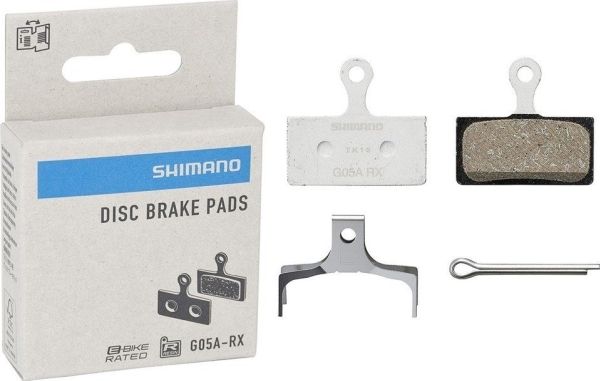 Shimano WO-EBPG05ARXA, Cykel bremseklods, Sort, Brun, Hvid