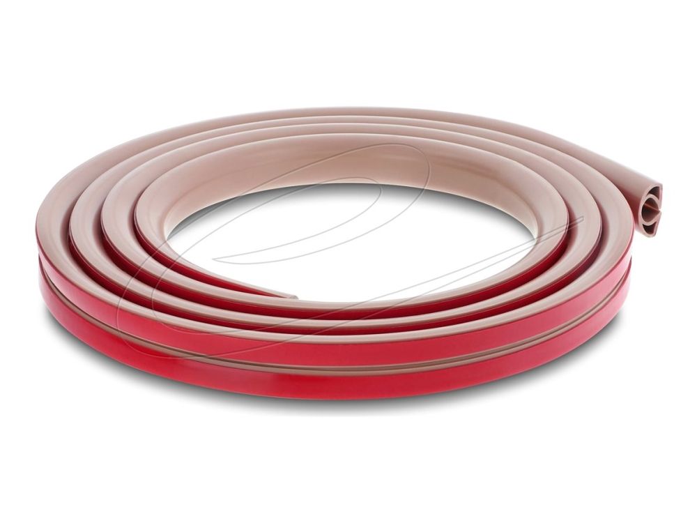 Delock kabelkanal PVC fleksibel 20 x 10 mm - lengde 2 m brun