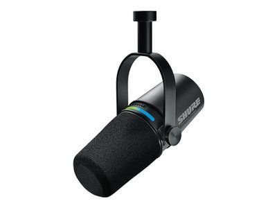 Shure MV7i - Mikrofon - 3-stifts XLR, USB - svart - MFi-certifierad